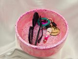 Large RESIN Bowl - Pink Glitter