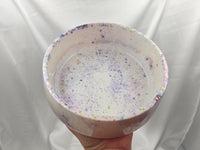 Large RESIN Bowl - White/Glitter