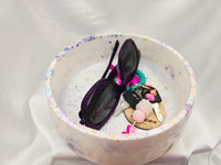 Large RESIN Bowl - White/Glitter
