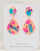Caroline Dangle Resin Earrings