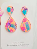 Caroline Dangle Resin Earrings