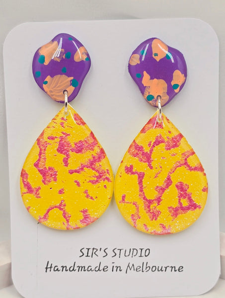 Harriet Resin Drop Earrings