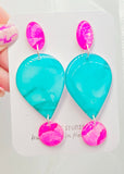 Sassy Drop Resin Earrings