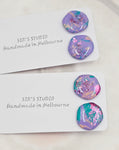 Polly Resin Stud Earrings