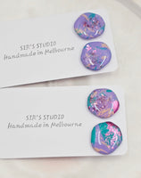 Polly Resin Stud Earrings