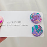 Polly Resin Stud Earrings