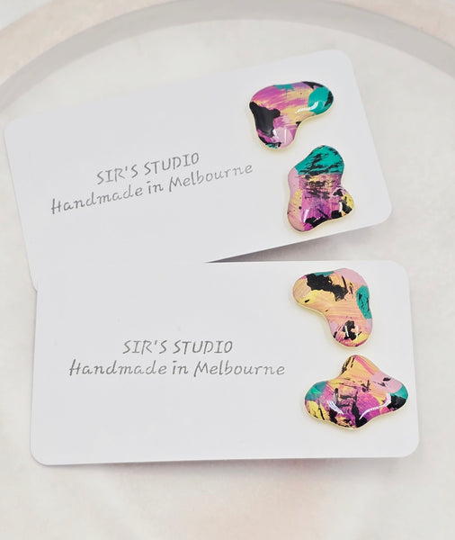 Maddie Resin Stud Earrings