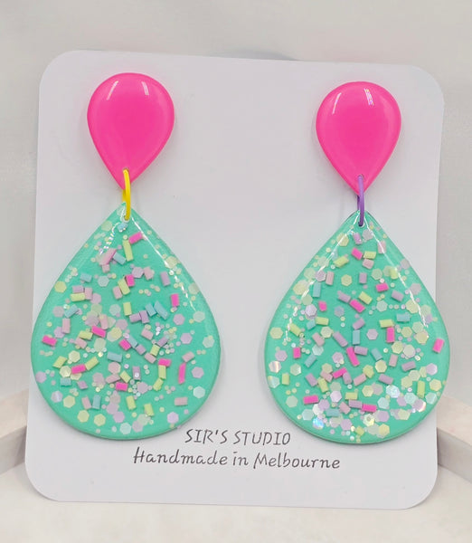 Candi Mandi Drop Resin Earrings