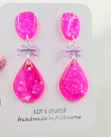 Bowie Dangle Resin Earrings