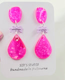 Bowie Dangle Resin Earrings