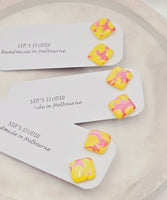 Harriet Stud Resin Earrings