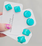 Ocean Stud Resin Earrings