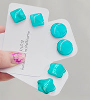 Ocean Stud Resin Earrings