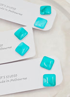 Ocean Stud Resin Earrings