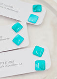 Ocean Stud Resin Earrings