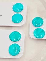 Ocean Stud Resin Earrings