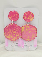 Melissa Dangle Statement Resin Earrings