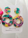 Lulu Dangle Resin Earrings