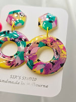 Lulu Dangle Resin Earrings