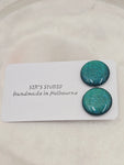 Bianca Resin Shimmer Large Stud Earrings