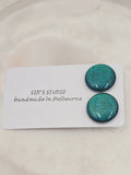 Bianca Resin Shimmer Large Stud Earrings