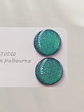 Bianca Resin Shimmer Large Stud Earrings