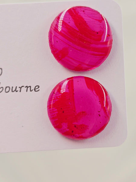 Carrie Resin Large Stud Earrings