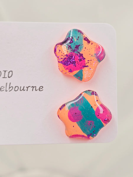 Caroline Resin Stud Earrings