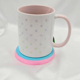 Resin Donut Coaster - Pink/Blue