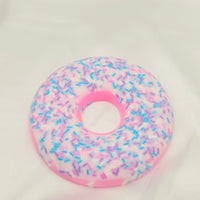 Resin Donut Coaster - White/Pink/Sprinkles