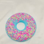 Resin Donut Coaster - Rainbow Sprinkles/Blue
