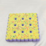 Resin Cookie Coaster - Yellow/Purple