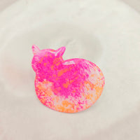 Resin Cat Brooch - Celeste