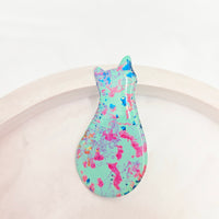 Resin Cat Brooch - Lilly