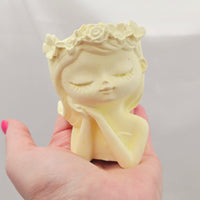 Casting Resin Mini Girl Pot - Yellow