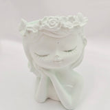 Casting Resin Mini Girl Pot - Mint Green