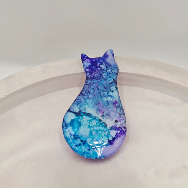 Resin Cat Brooch - Claire