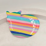 Resin Cat Brooch - Stripes