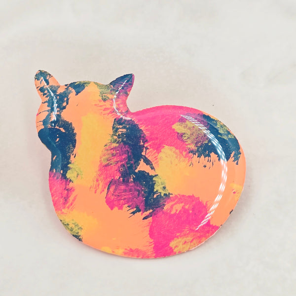 Resin Cat Brooch - Jacqui