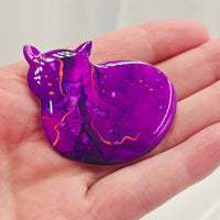 Resin Cat Brooch - Valentina