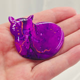 Resin Cat Brooch - Valentina