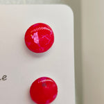 Cherry Resin Mini Stud Earrings