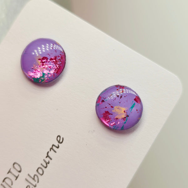 Polly Resin Mini Stud Earrings
