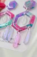 Abey Dangle Statement Resin Earrings