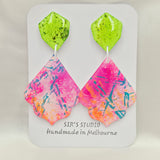 Aurora Dangle Resin Earrings