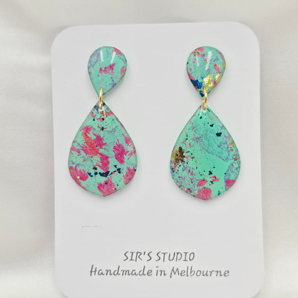 Caity Dangle Resin Earrings