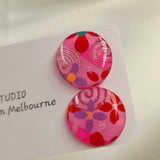 Flora Resin Stud Earrings