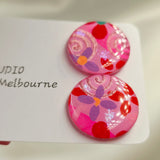 Flora Resin Stud Earrings