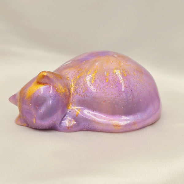 Sleeping Cat - Pink/Purple