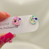 Mari Resin Mini Stud Earrings